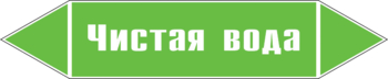 Маркировка трубопровода "чистая вода" (пленка, 126х26 мм) - Маркировка трубопроводов - Маркировки трубопроводов "ВОДА" - Магазин охраны труда и техники безопасности stroiplakat.ru