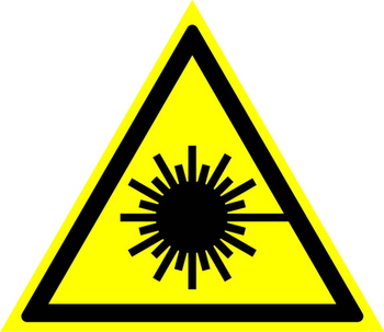 W10 опасно! лазерное излучение (пластик, сторона 200 мм) - Знаки безопасности - Предупреждающие знаки - Магазин охраны труда и техники безопасности stroiplakat.ru